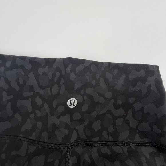 Lululemon Wunder Train High-Rise Crop 21" Formation Camo Deep Coal Multi Size 4 - Picture 4 of 8